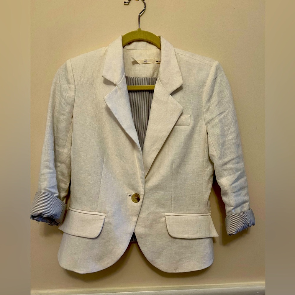 Gibson Linen White Blazer XS